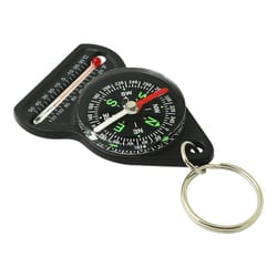 mini survival compass keychain with thermometer portable outdoor navigation tool