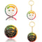 Rotating Color Wheel Keychain Metal Color Compass Artist Palette Keyring