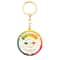 Rotating Color Wheel Keychain Metal Color Compass Artist Palette Keyring