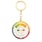 Rotating Color Wheel Keychain Metal Color Compass Artist Palette Keyring