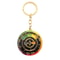 Rotating Color Wheel Keychain Metal Color Compass Artist Palette Keyring