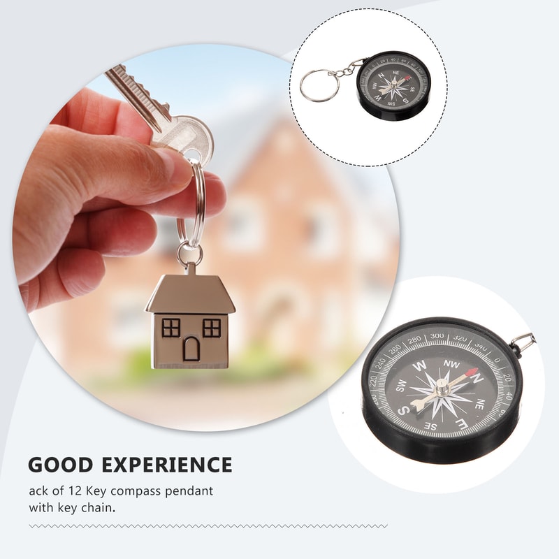 Pirate Compass Keychain Vintage Adventure Keyring Gift for Kids and Party Favors