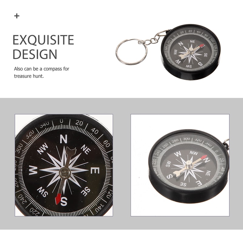 Pirate Compass Keychain Vintage Adventure Keyring Gift for Kids and Party Favors