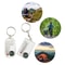 Mini Survival Compass Keychain with Thermometer Portable Hiking Gear