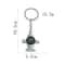 Airplane Compass Keychain Portable Outdoor Survival Key Ring For Travel And Hiking 2