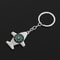 Airplane Compass Keychain Portable Outdoor Survival Key Ring For Travel And Hiking 1