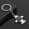 Airplane Compass Keychain Portable Outdoor Survival Key Ring For Travel And Hiking 0