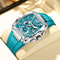 Mens Chronograph Sports Watch Waterproof Luminous Silicone Strap Quartz Wristwatch 5