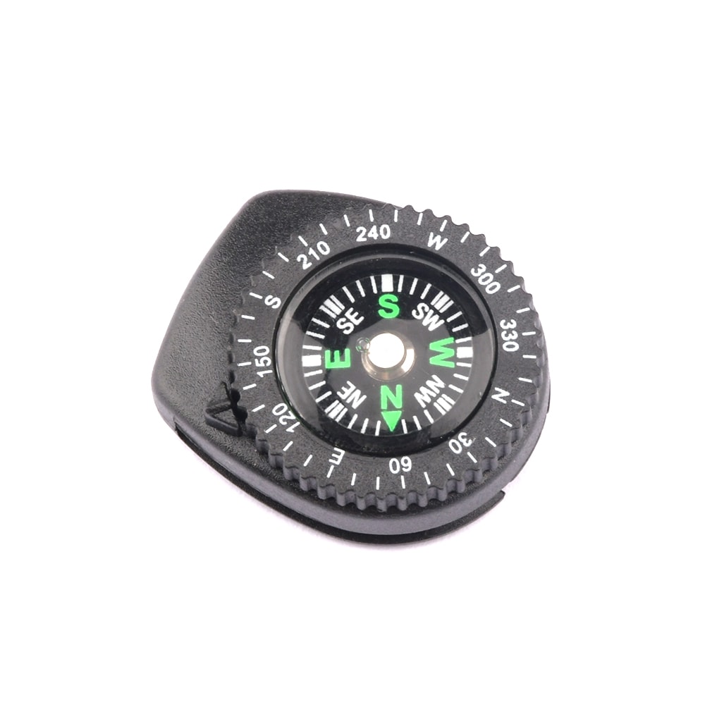 Mini Outdoor Compass Clip Survival Gear Watch Strap Hiking Navigation Tool 1