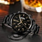Luxury Mens Quartz Watch With Calendar Stainless Steel Business Wristwatch 4