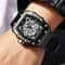Large Dial Square Sports Watch For Men Waterproof Quartz Luminous Wristwatch 2