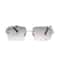 Luxury Rimless Sunglasses Diamond Cut Square Frameless Glasses
