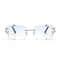 Luxury Rimless Sunglasses Diamond Cut Square Frameless Glasses