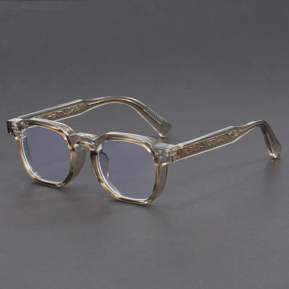 Retro Square Blue Light Blocking Glasses Thick Frame Anti Radiation Eyewear 0