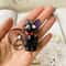 Cute Black Cat Keychain PVC Kawaii Cat Bag Charm for Keys and Accessories