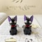 Cute Black Cat Keychain PVC Kawaii Cat Bag Charm for Keys and Accessories