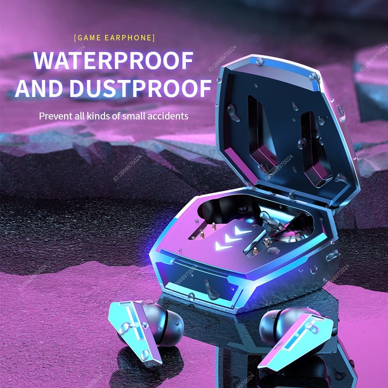 Wireless Gaming Earbuds Bluetooth TWS Earphones With Mic Waterproof 3