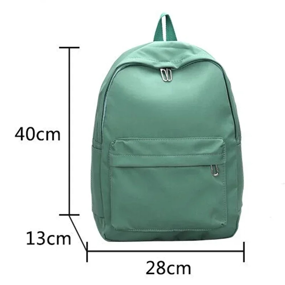 Waterproof Nylon Backpack For Women Lightweight School Travel Backpack Bag 3