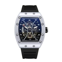 luxury wine barrel dial mens watch luminous sports calendar wristwatch