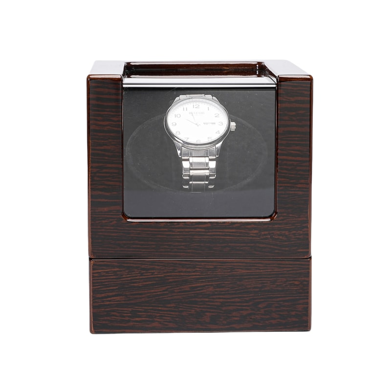 Luxury Automatic Watch Winder Box Wooden Single Watch Case With Mabuchi Motor 2