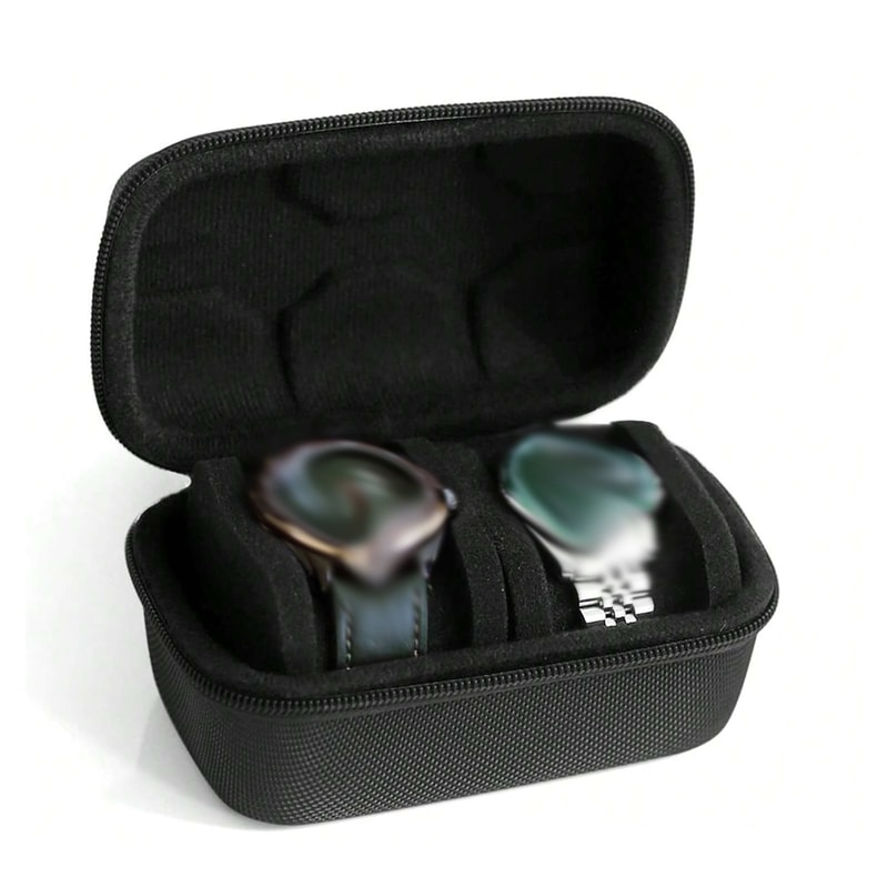 Portable Watch Travel Case Roll Organizer Compact Watch Storage Box For Men And Women 0