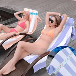 elastic beach towel bands windproof sunbed straps non slip towel holder clips