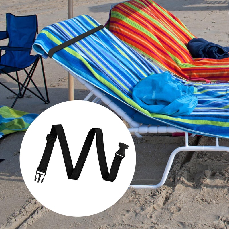 Elastic Beach Towel Bands For Chairs Windproof Travel Chair Clips Straps 3