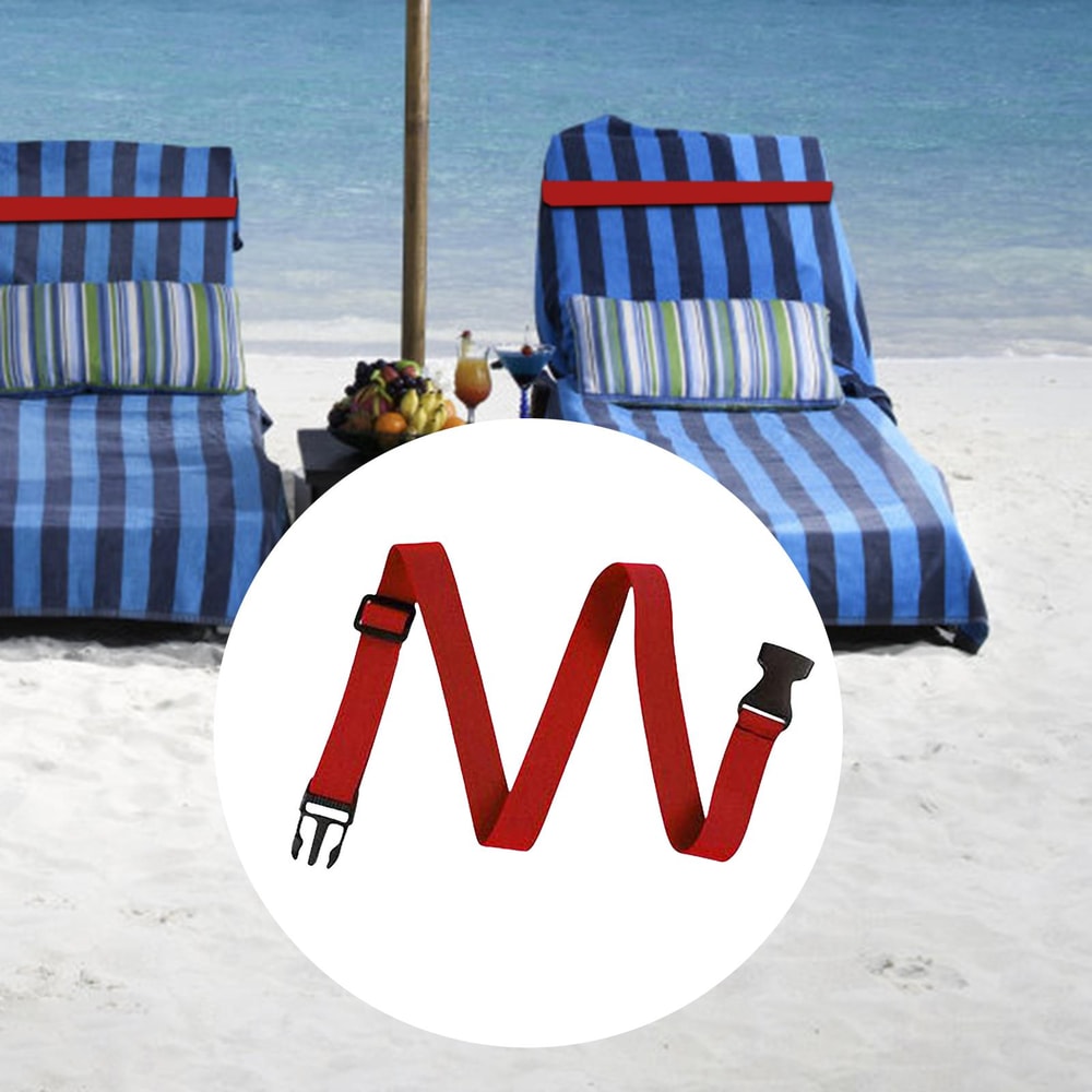 Elastic Beach Towel Bands For Chairs Windproof Travel Chair Clips Straps 4