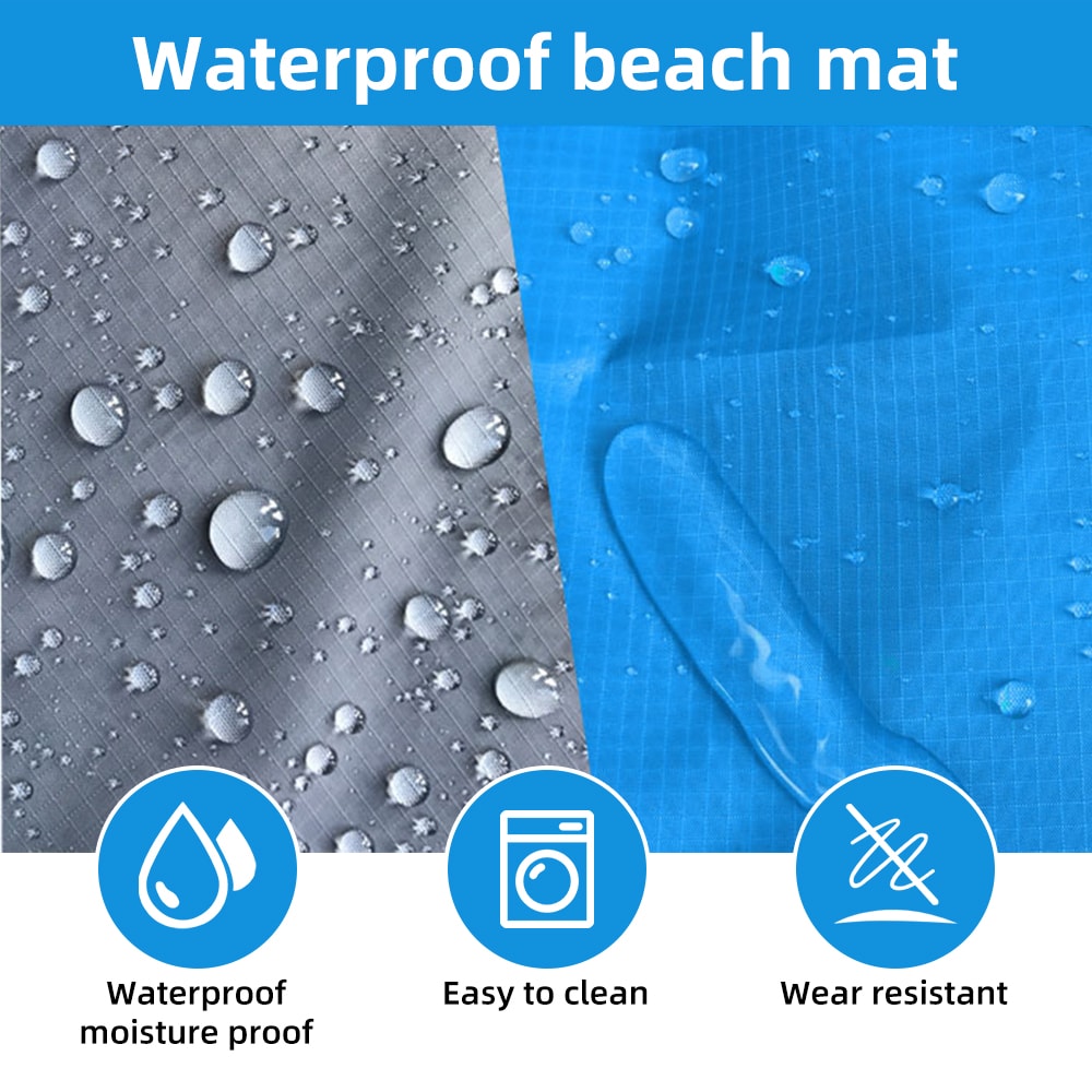 Extra Large Waterproof Beach Mat Sand Free Foldable Picnic Blanket For Camping Travel 1