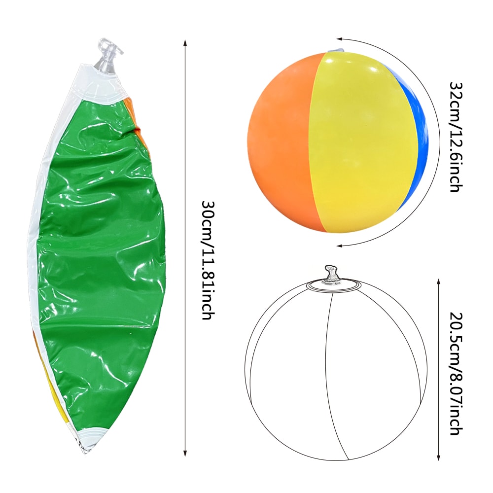 Colorful Inflatable Beach Ball For Pool Parties Summer Fun Toy 2