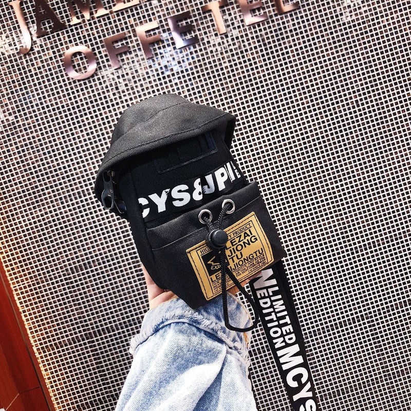 Trendy Street Style Messenger Bag Letter Print Crossbody Chest Bag For Women 2