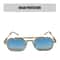 Vintage Steampunk Square Sunglasses Metal Frame Retro Eyewear 2
