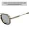 Vintage Steampunk Square Sunglasses Metal Frame Retro Eyewear 3