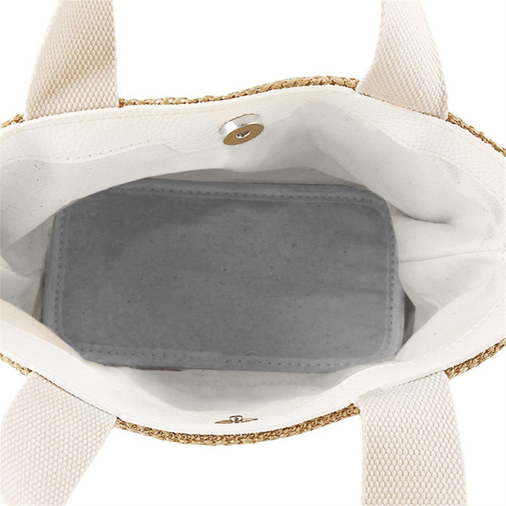 Elegant Straw Woven Handbag Summer Beach Tote Shoulder Bag For Women 1