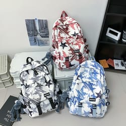 graffiti large capacity backpack stylish school travel laptop bag