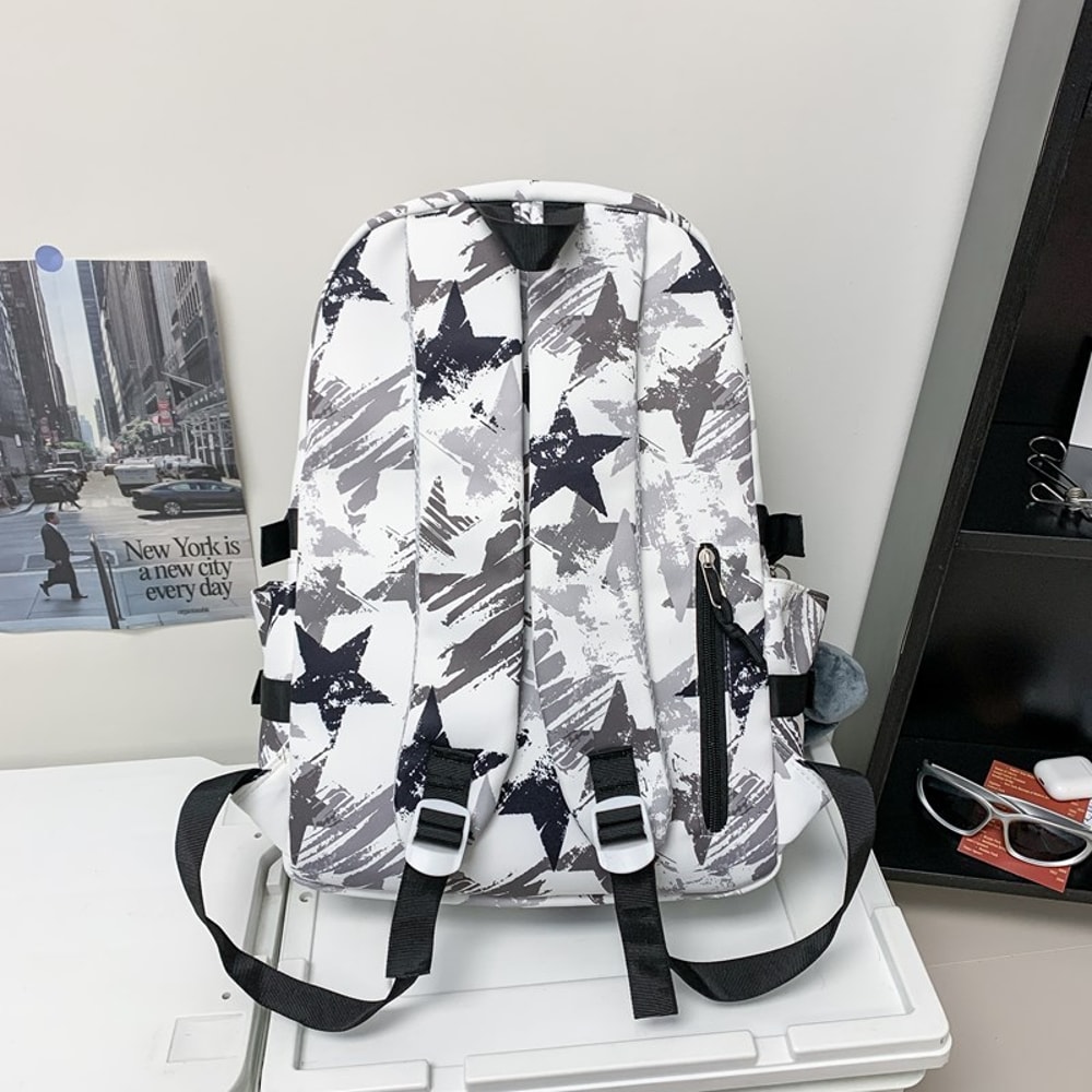 Graffiti Large Capacity Backpack Stylish School Travel Laptop Bag 1