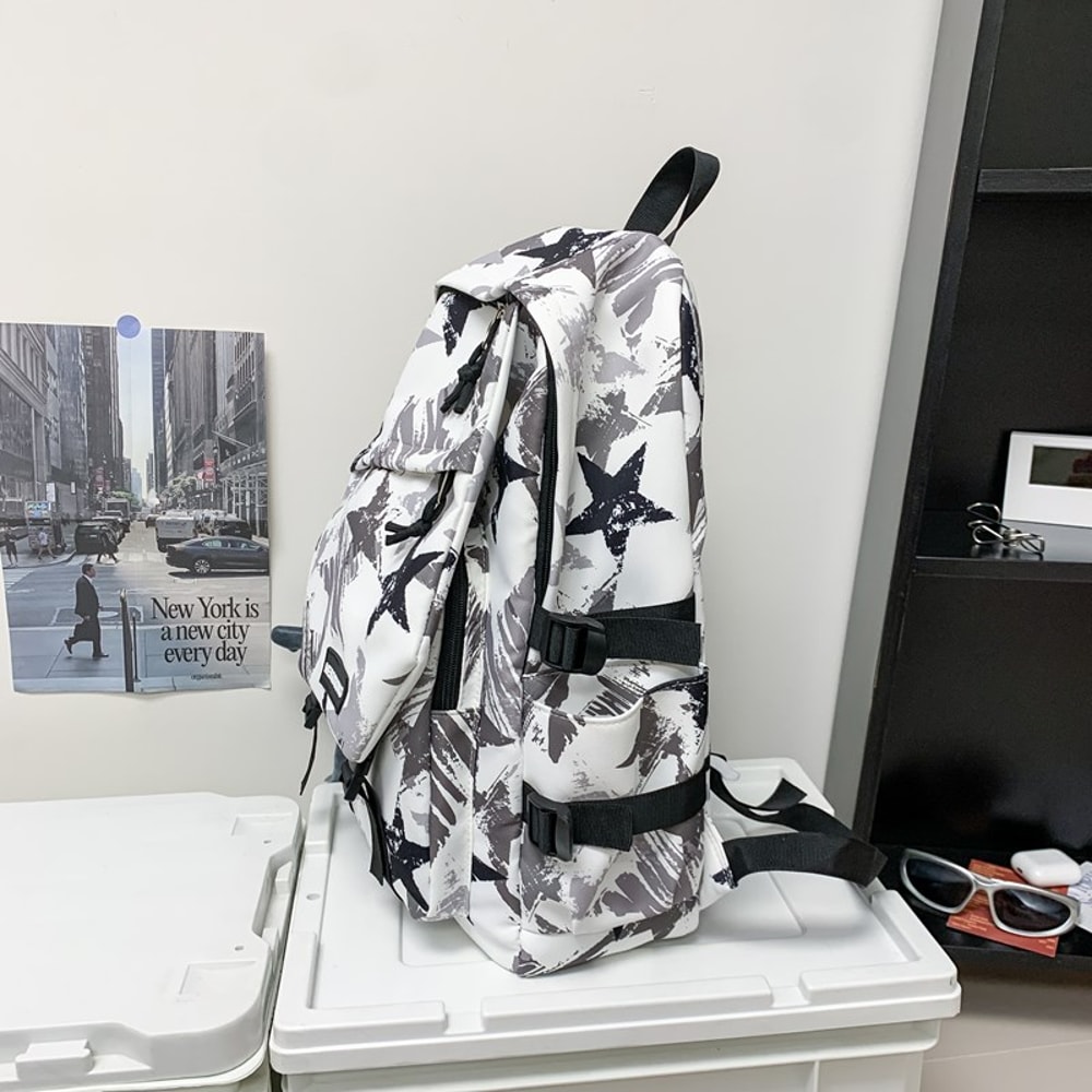 Graffiti Large Capacity Backpack Stylish School Travel Laptop Bag 2