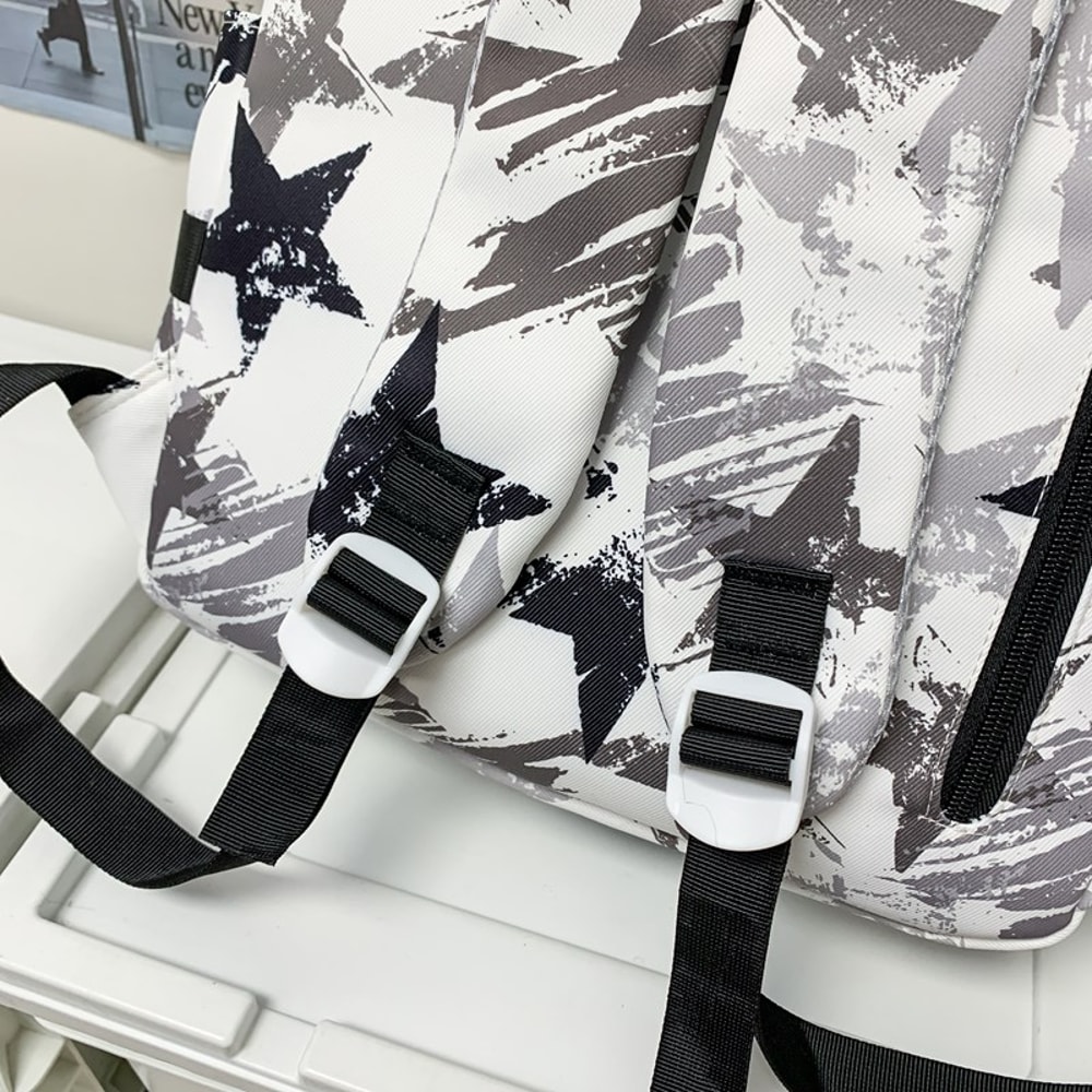 Graffiti Large Capacity Backpack Stylish School Travel Laptop Bag 3