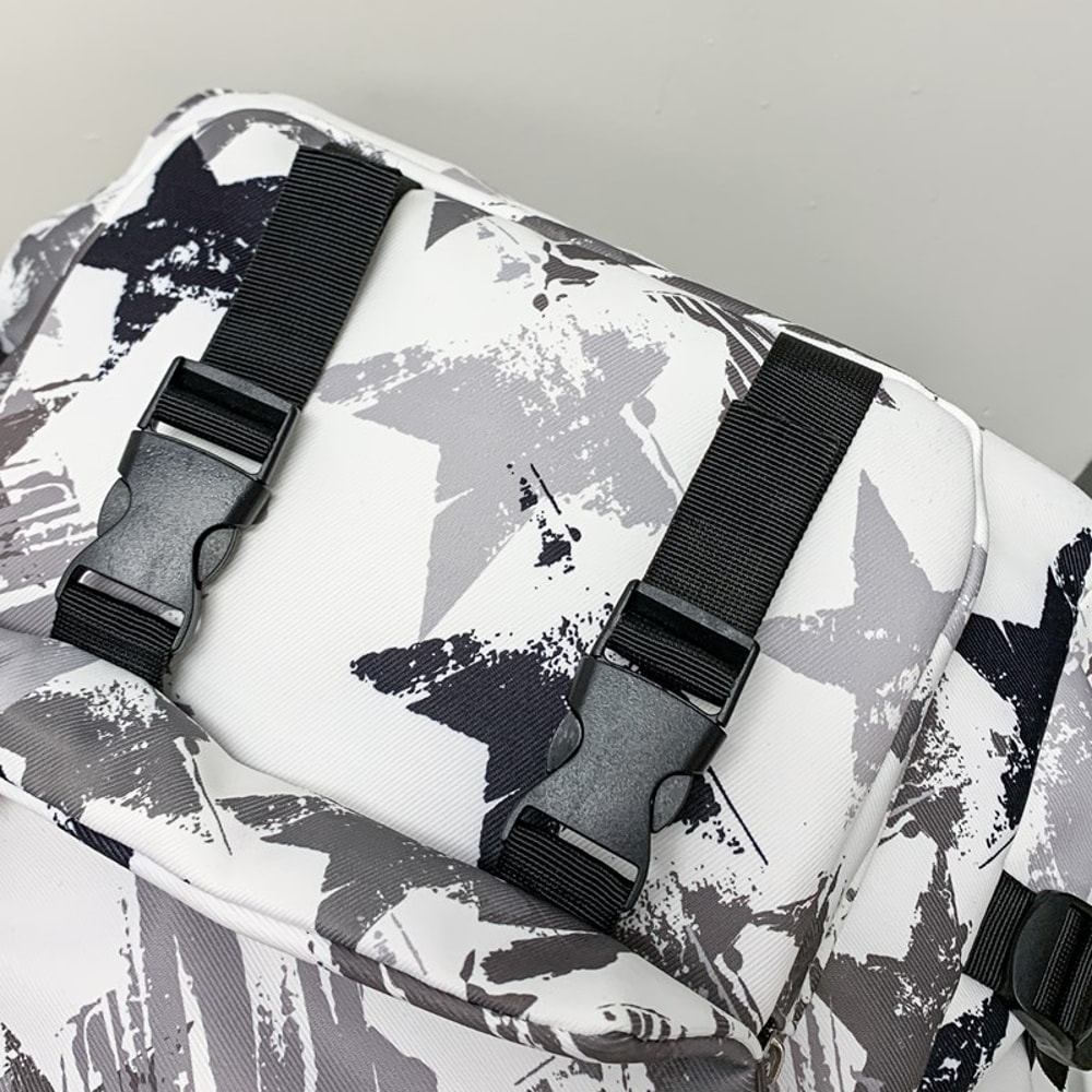 Graffiti Large Capacity Backpack Stylish School Travel Laptop Bag 4