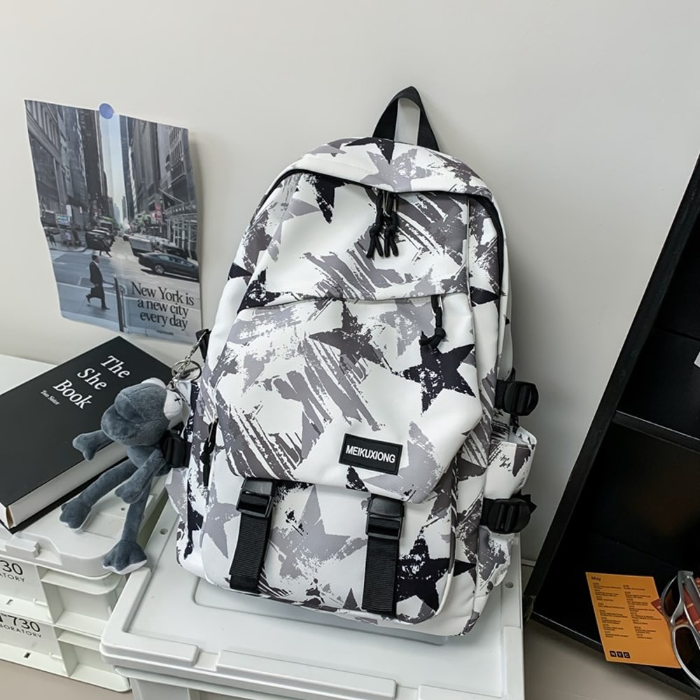 Graffiti Large Capacity Backpack Stylish School Travel Laptop Bag 5