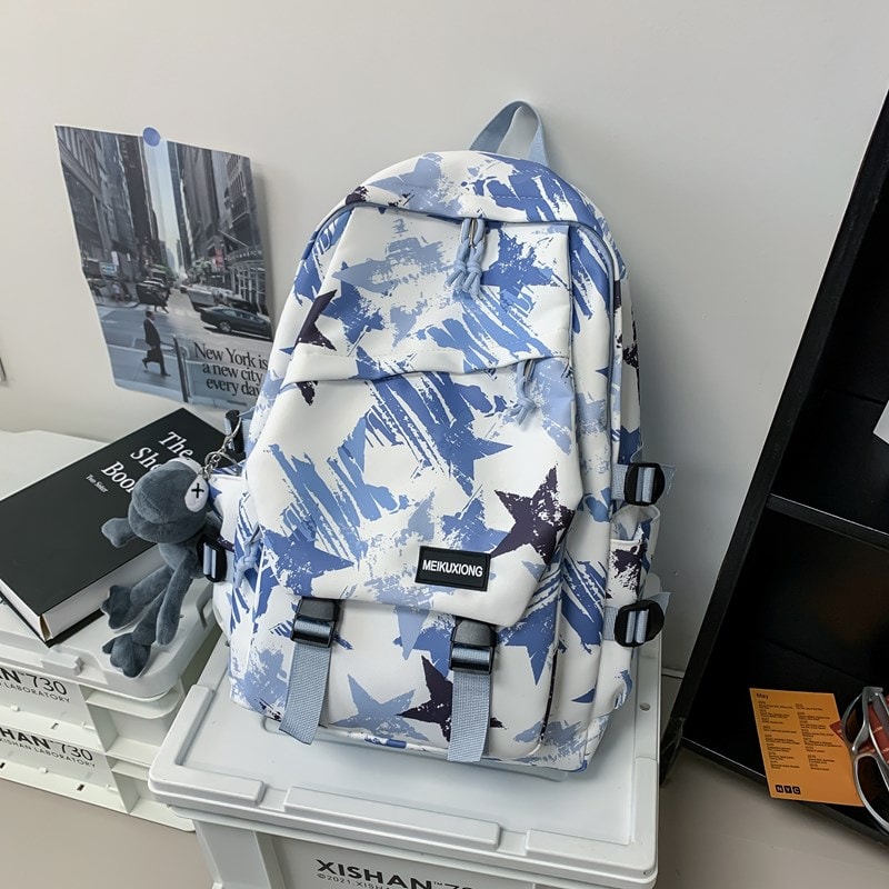 Graffiti Large Capacity Backpack Stylish School Travel Laptop Bag 7