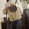 Elegant Straw Backpack For Women Woven Summer Shoulder Bag With PU Leather Accents 4