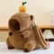 Kawaii Capybara Plush Backpack Crossbody Bag Cute Soft Shoulder Bag For Girls 0