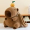 Kawaii Capybara Plush Backpack Crossbody Bag Cute Soft Shoulder Bag For Girls 0