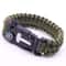 Outdoor Survival Bracelet Paracord SOS Compass Whistle Tactical Gear 0