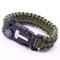 Outdoor Survival Bracelet Paracord SOS Compass Whistle Tactical Gear 0