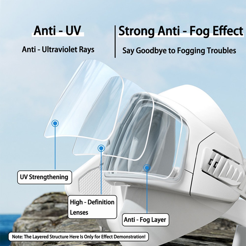 Low Volume Freediving Mask Set Anti Fog Wide View Snorkeling Diving Mask 3