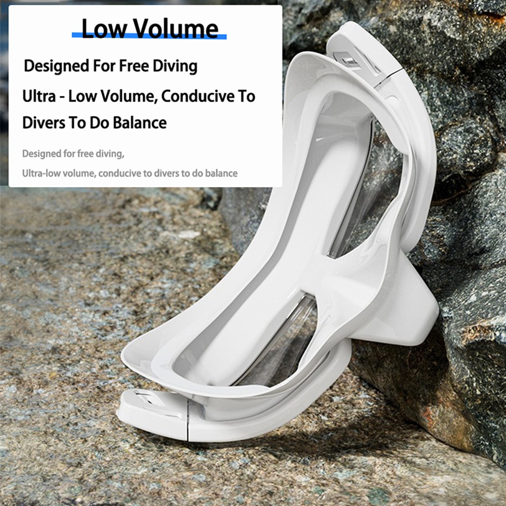 Low Volume Freediving Mask Set Anti Fog Wide View Snorkeling Diving Mask 4