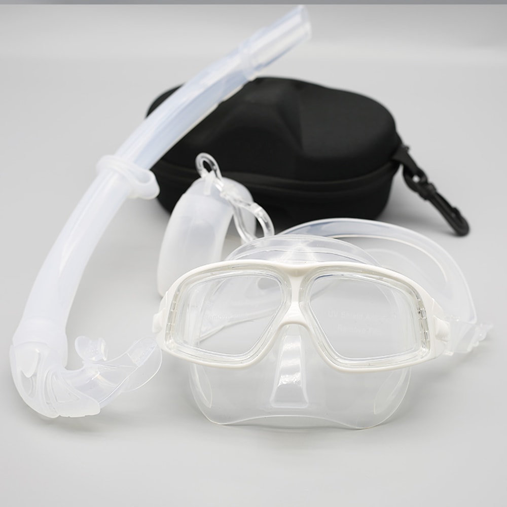 Low Volume Freediving Mask Set Anti Fog Wide View Snorkeling Diving Mask 10