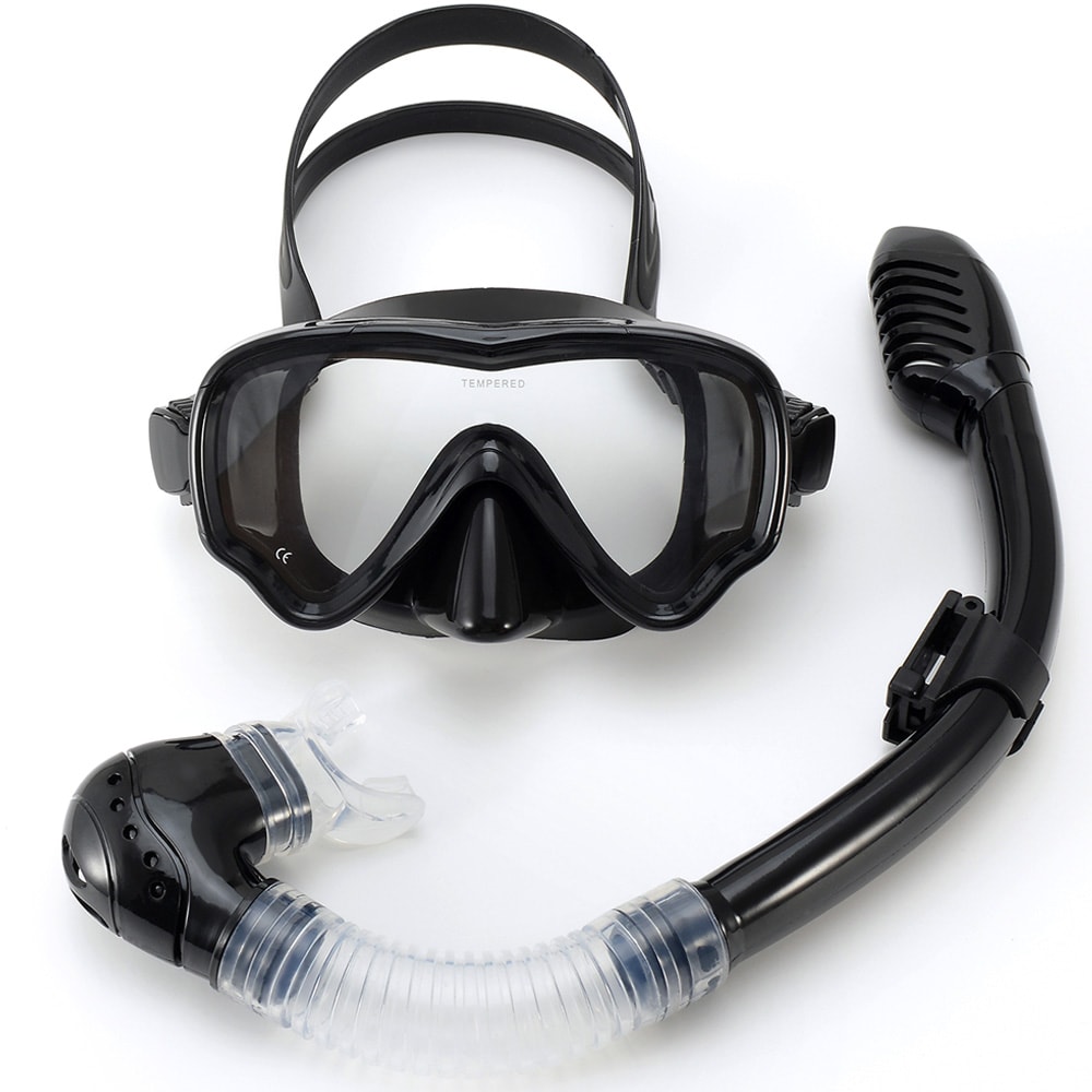 Kids Snorkel Set with Anti Fog Diving Mask Panoramic Swim Goggles
